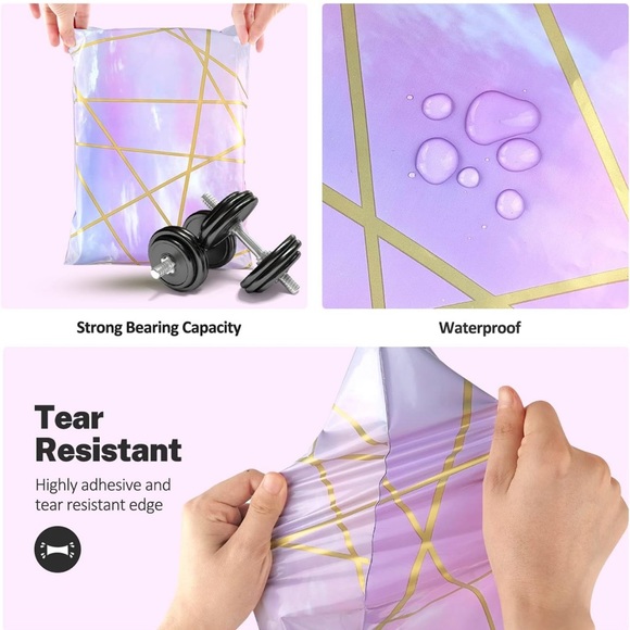 25 10X13 Poly Mailers Sky Marble Geometric Shipping Envelopes Bags PRICE FIRM - Picture 7 of 8